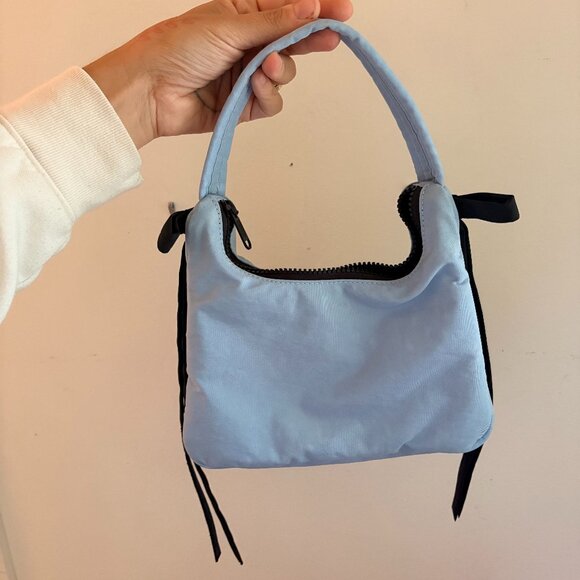 Baggu x Sandy Liang Mini Bow Bag Powder Blue - Picture 1 of 4